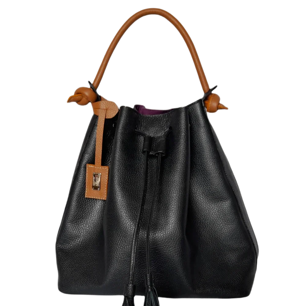 Schwarze Damenledertasche von Jade