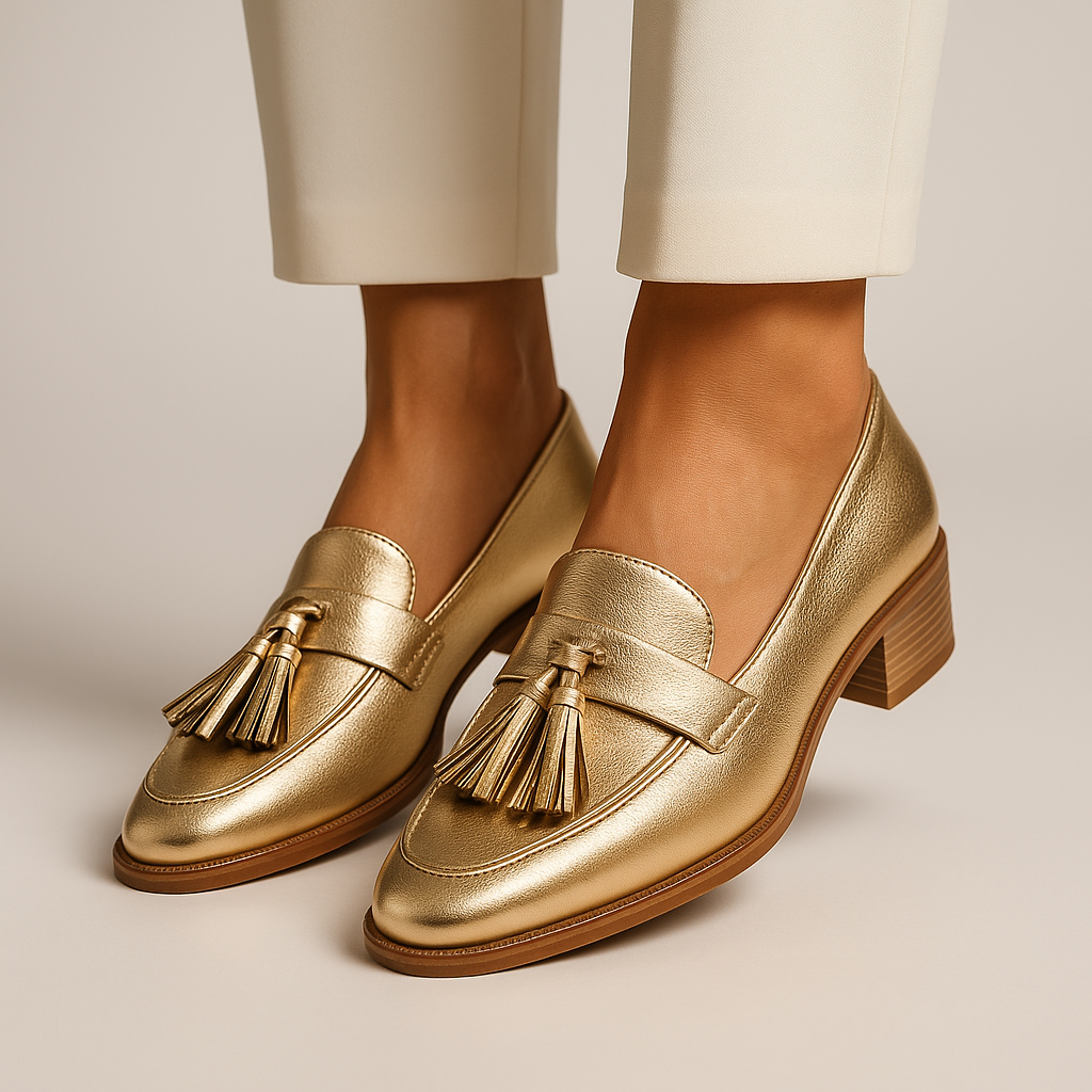 Valerie™ | Mocassini Damen Goldene