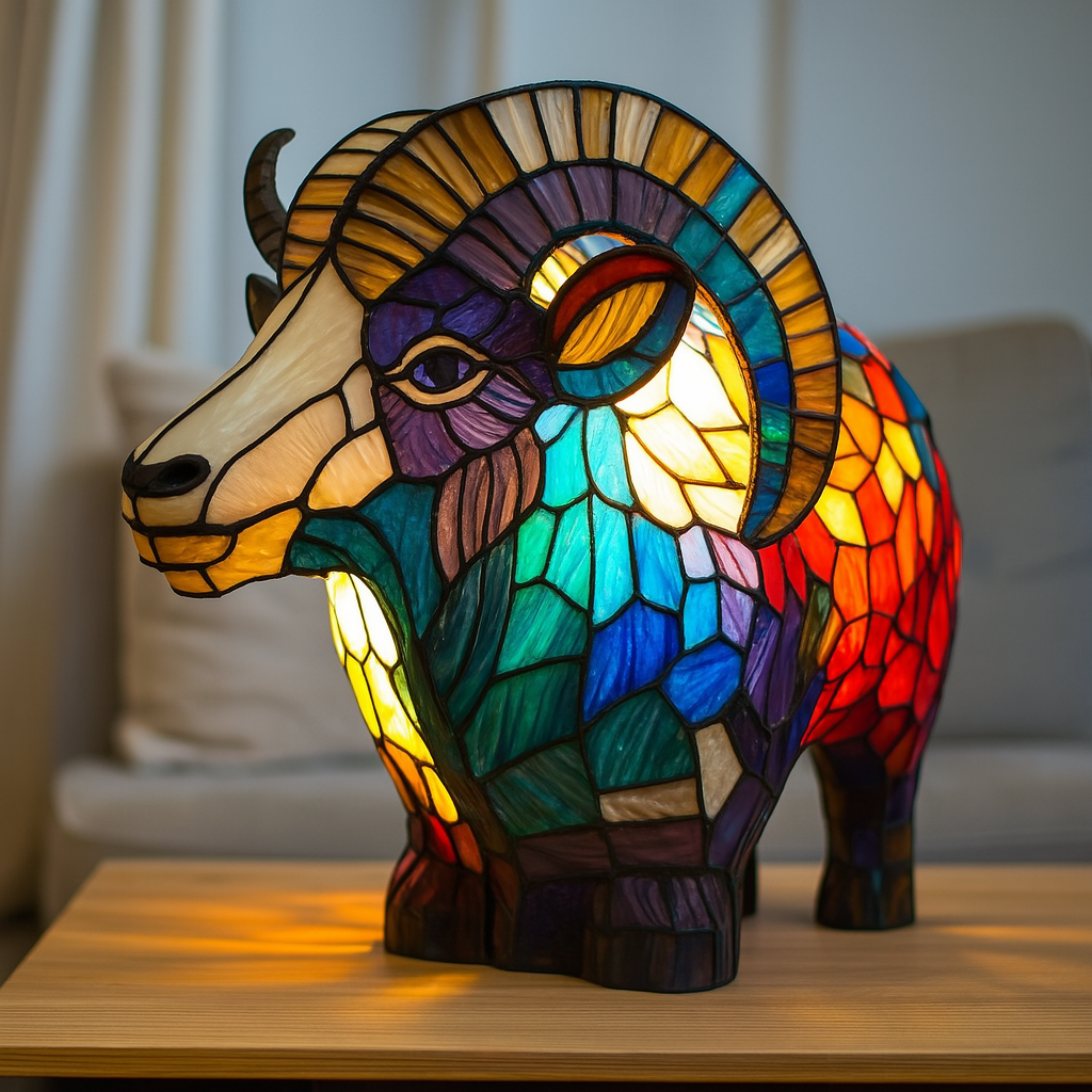 Gioiello | Bunte Glas-Ziegenlampe mit magischem Flair