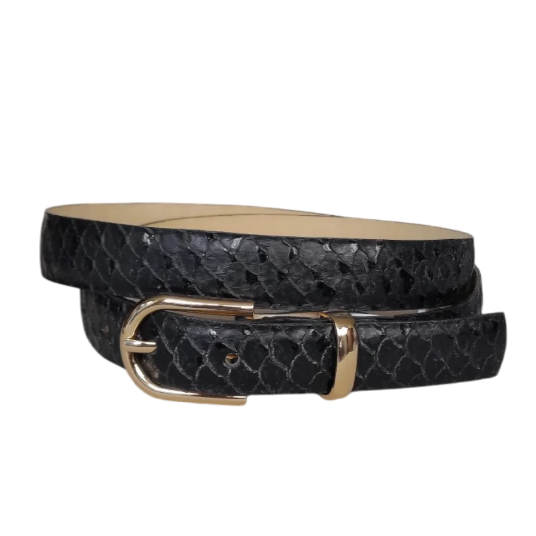 Damenledergürtel in elegantem Schwarz