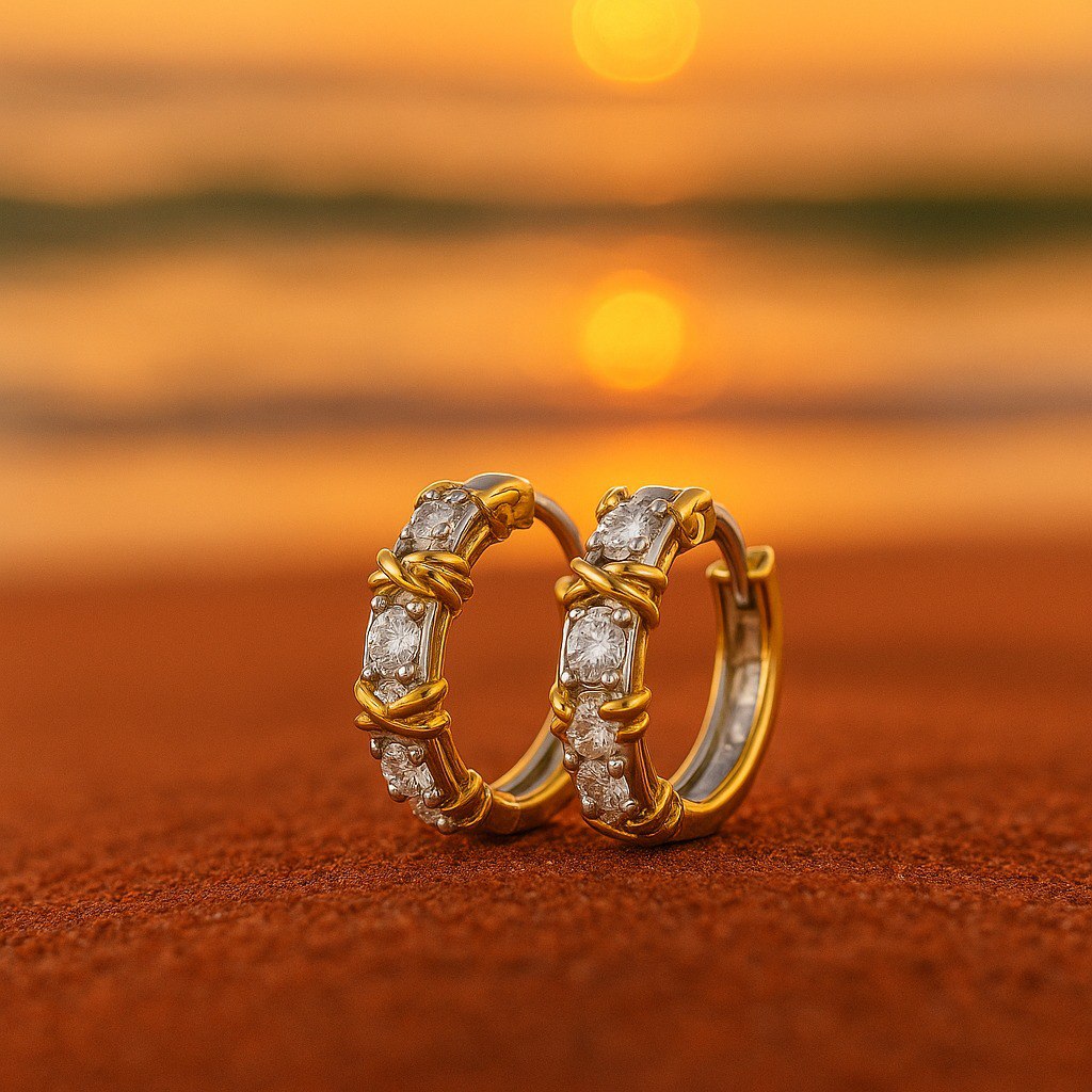Tallulah | Zirkonia Gold Earrings