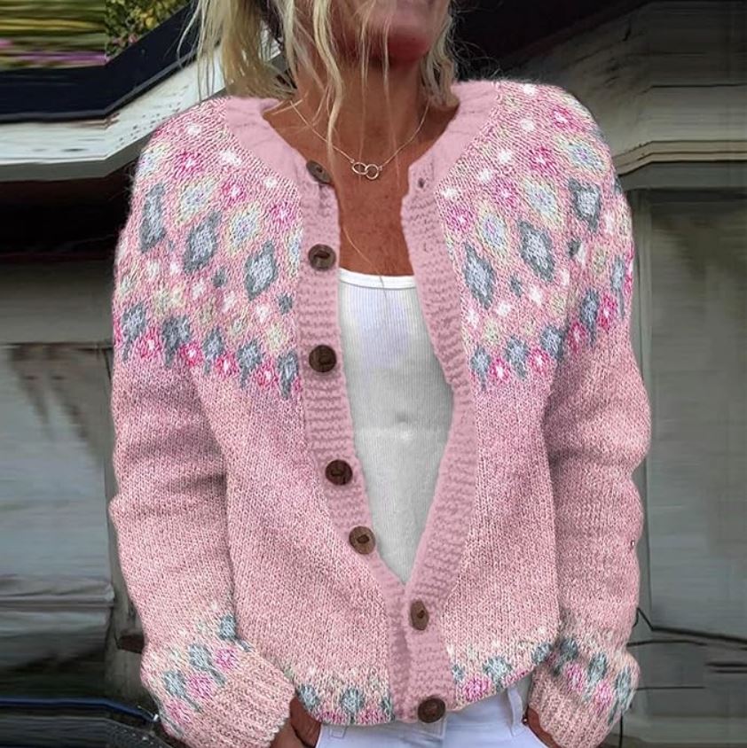 Sophie | Rosa Print-Weste