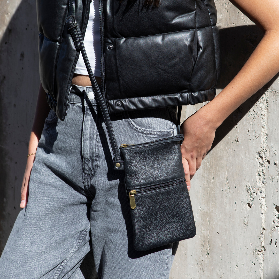 Schwarze Tati Brieftasche