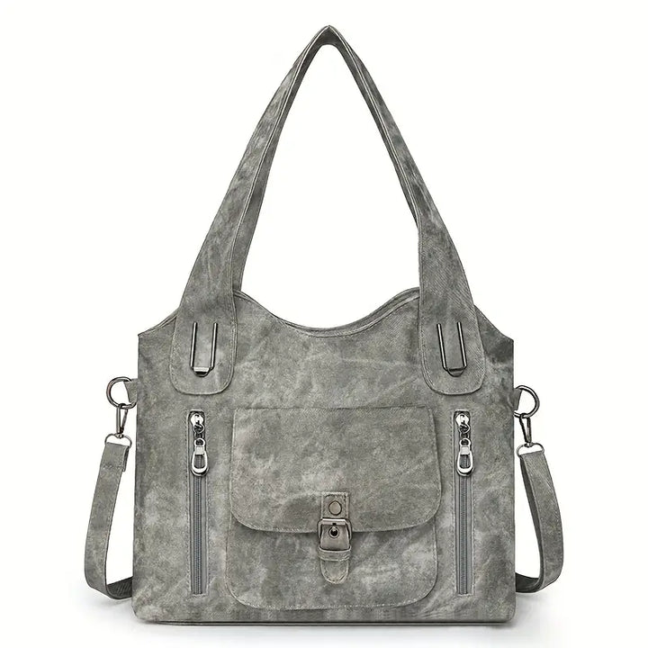 Geräumige Retro-Schultertasche von Emilia