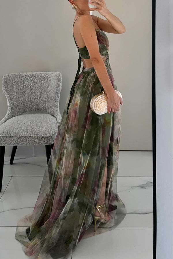 Luna – Elegantes Maxi-Blumenkleid