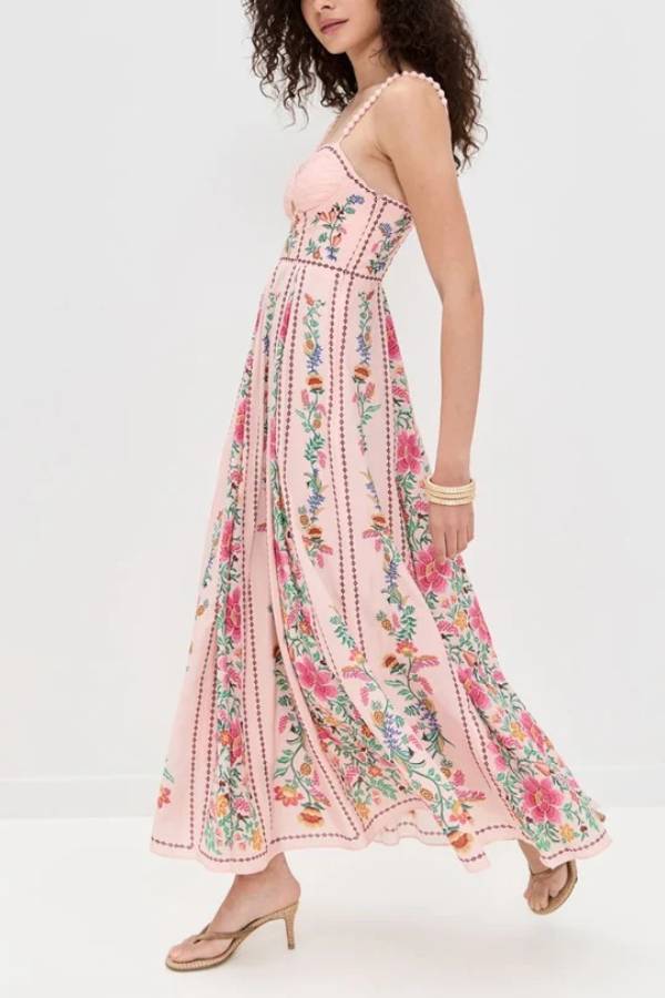 Elaya – Langärmeliges Maxikleid