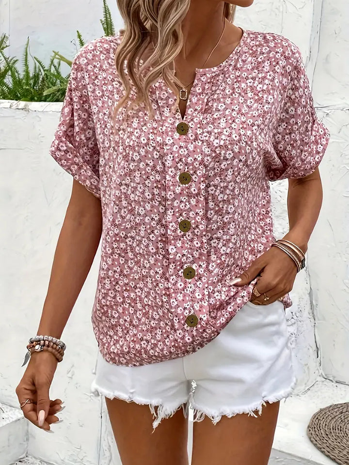 Verna | Elegante Bluse mit floralem Design