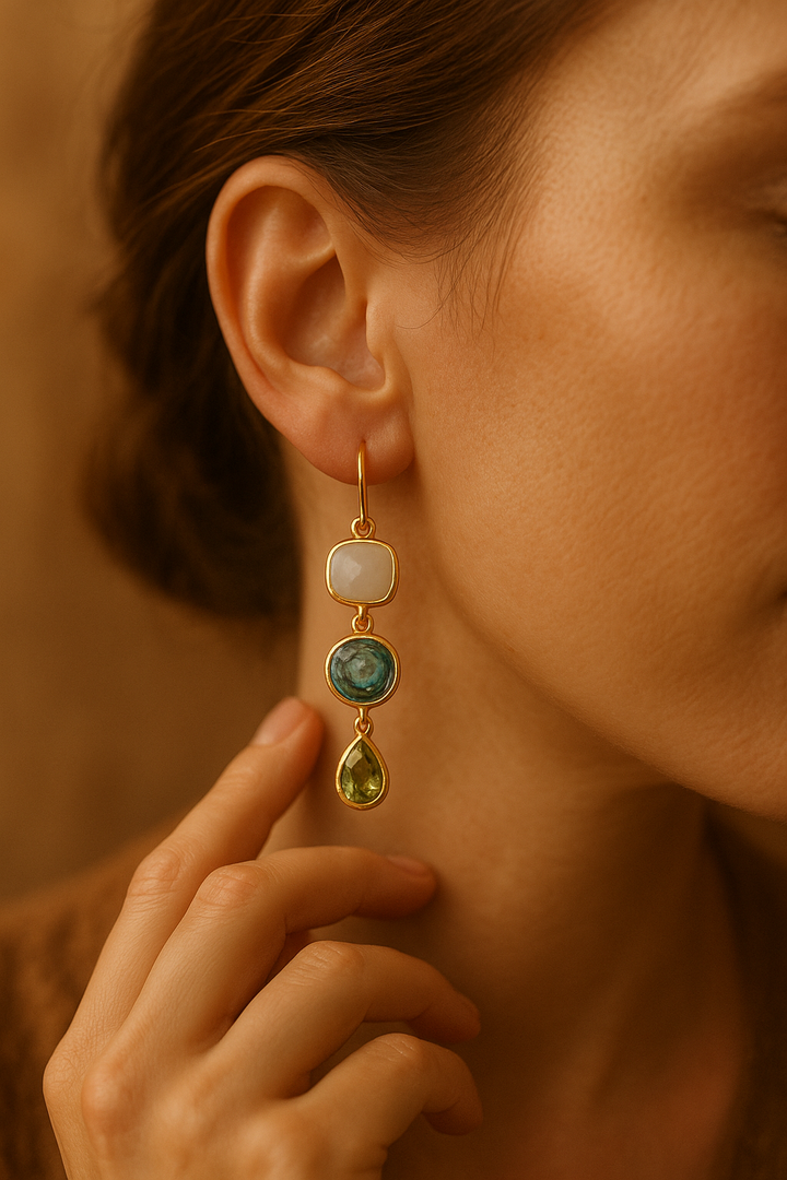 Look | Gold Drop Earrings