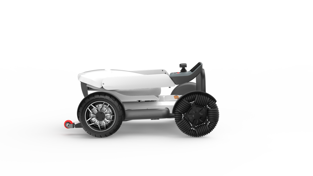 BeeAlien (2025) - Automatischer Faltbarer Elektrorollstuhl - 200W Motor, 120kg Tragfähigkeit, 25 km Reichweite