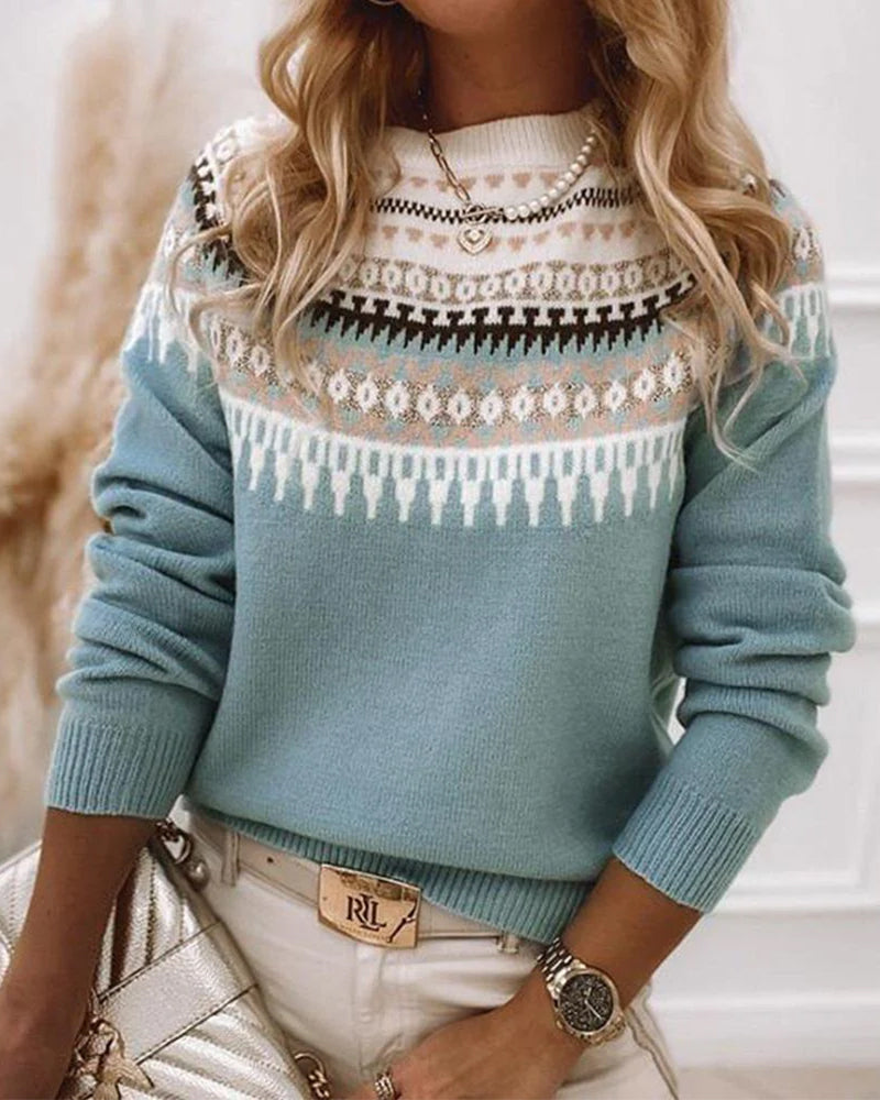 Corinne | Bunter Print-Pullover