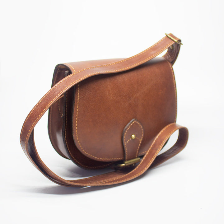 Braune Schultertasche