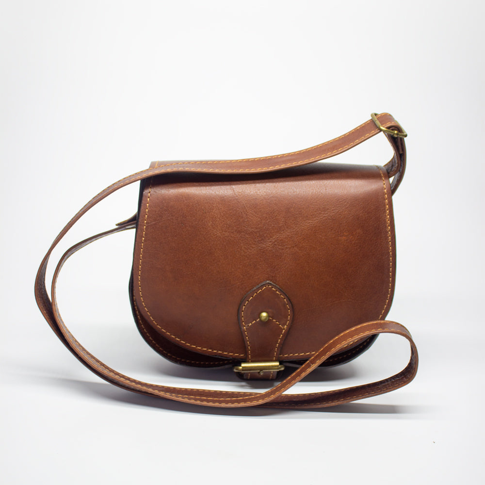 Braune Schultertasche