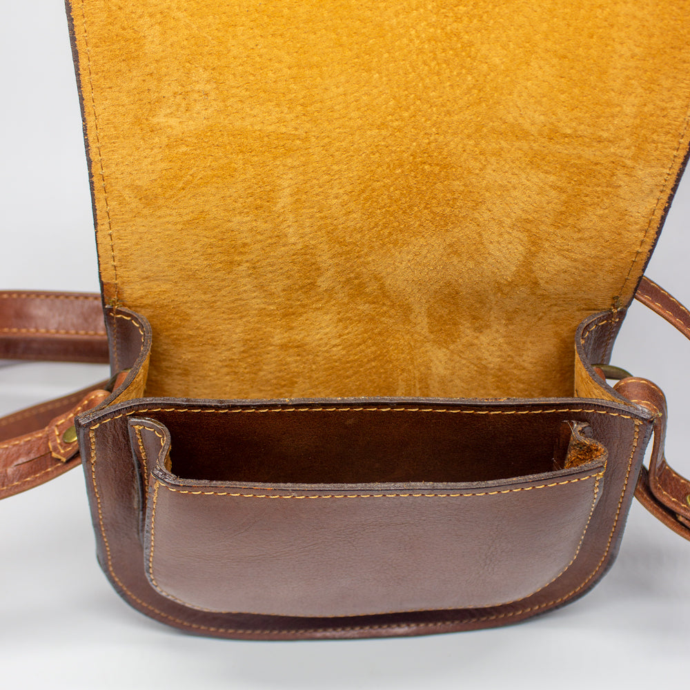 Braune Schultertasche