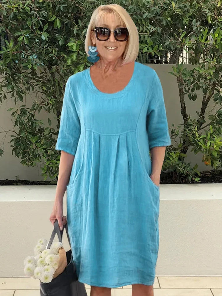 Renée | Midi-Kleid mit Taschen