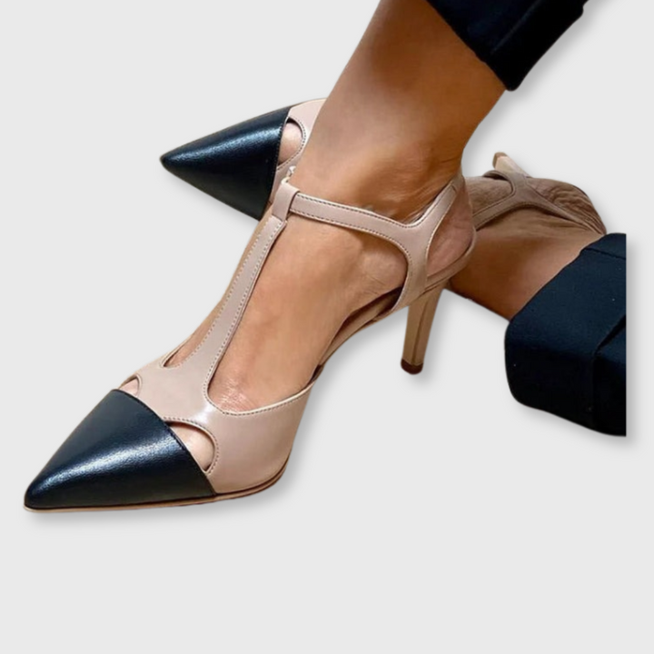 Elise™ | Two-Tone Pointed Toe Pumps
