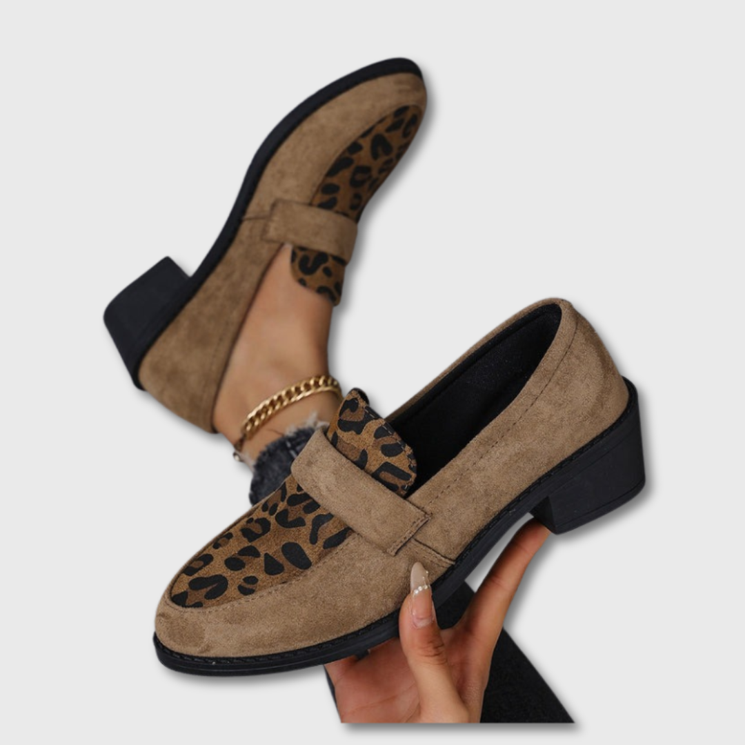 Sofie™ | Vintage Leopard Print Slippers