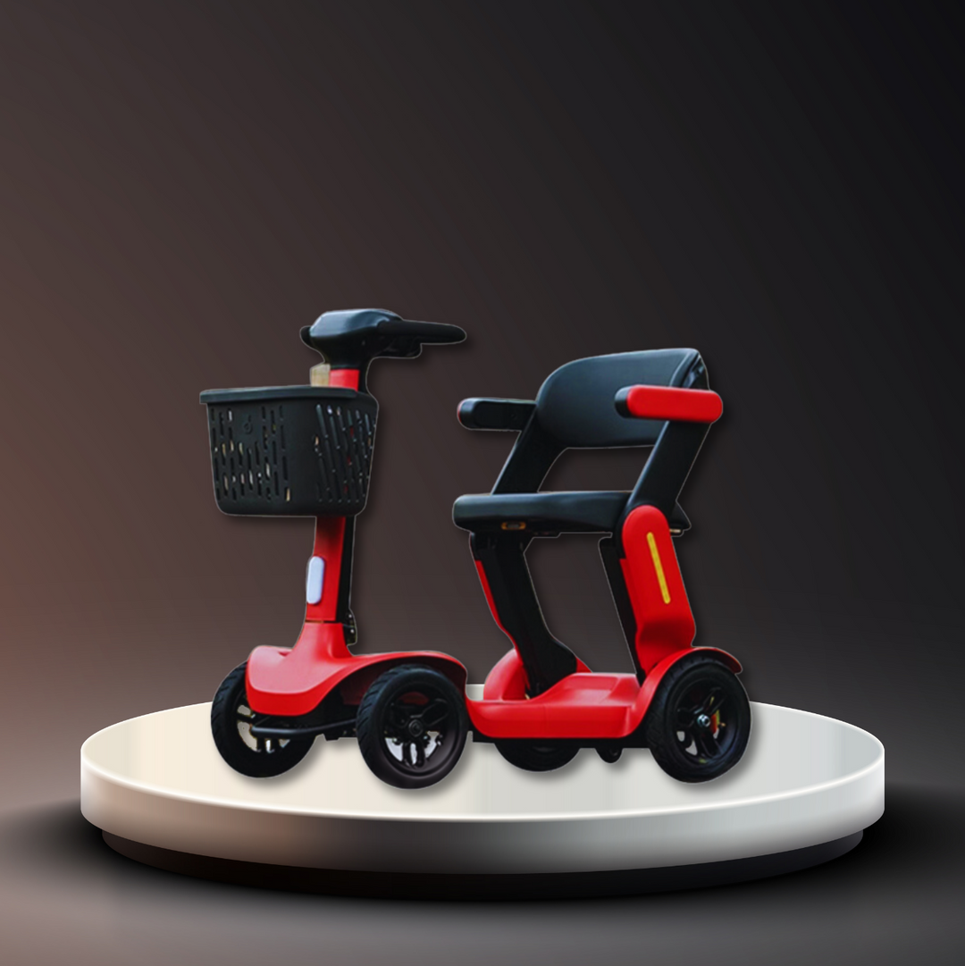 BeeRari (2025) - Manuell faltbarer Mobilitätsscooter - 250W Motor, 120kg Tragfähigkeit, 40 km Reichweite