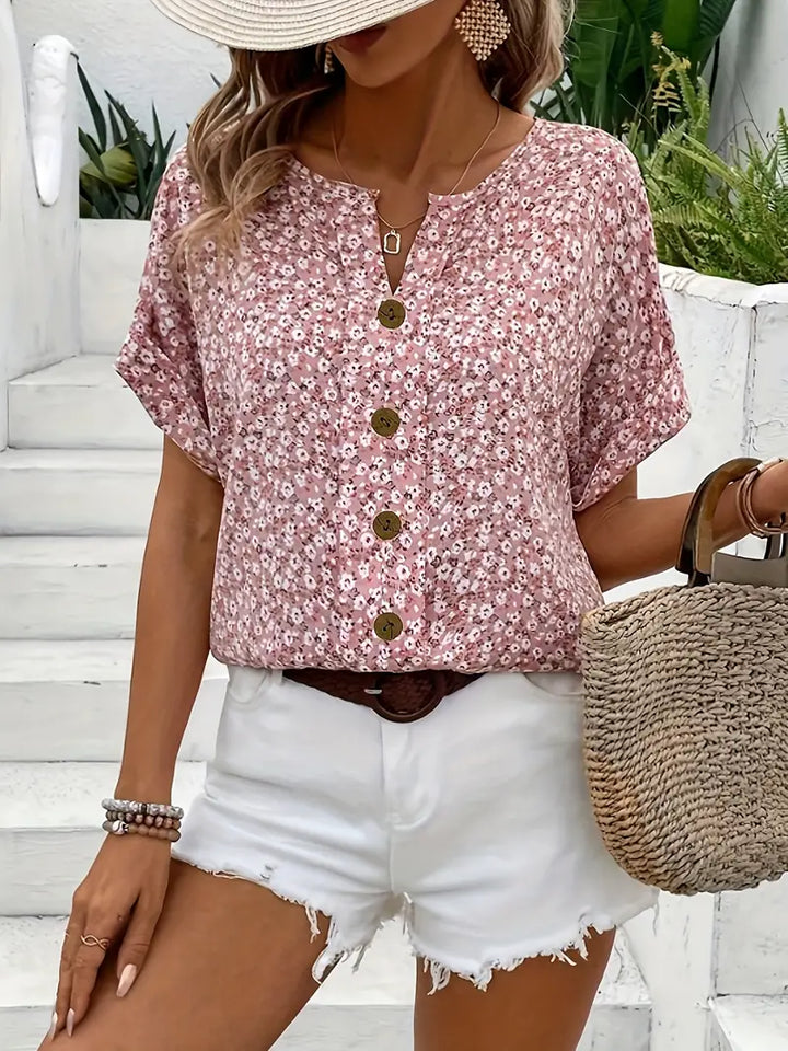 Verna | Elegante Bluse mit floralem Design