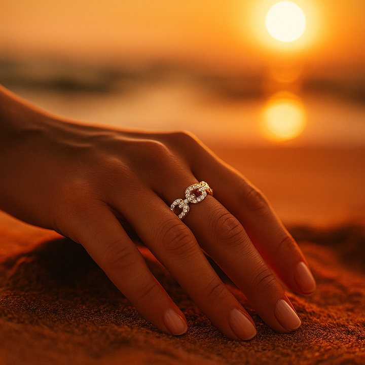 Delia | Zirkonia Goldring