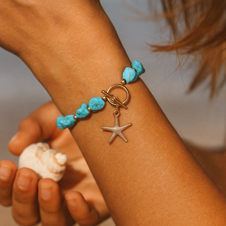 Wade | Armband in Meeresbodenblau