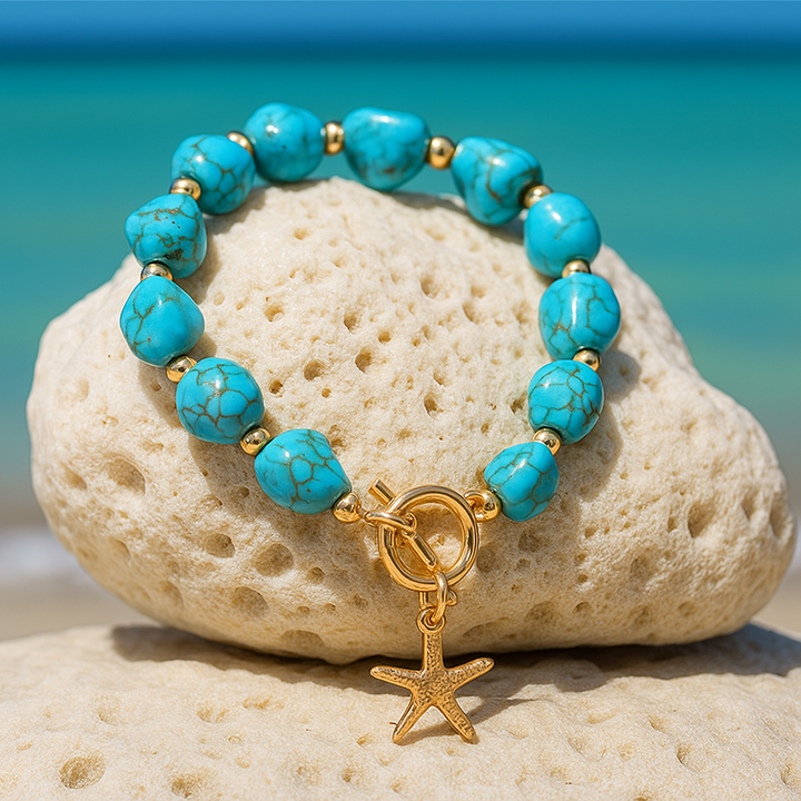 Wade | Armband in Meeresbodenblau