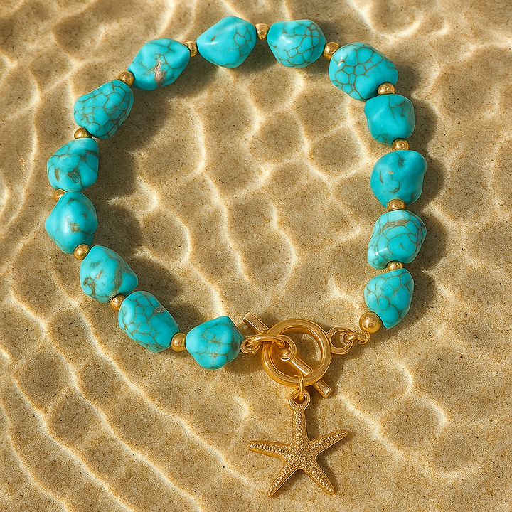 Wade | Armband in Meeresbodenblau