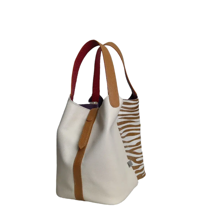 Eva Zebra Leather Women's Bag x Talk