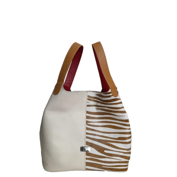 Eva Zebra Leather Women's Bag x Talk