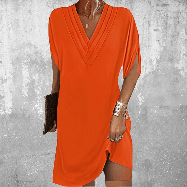 Adena | Elegantes Kleid mit V-Ausschnitt