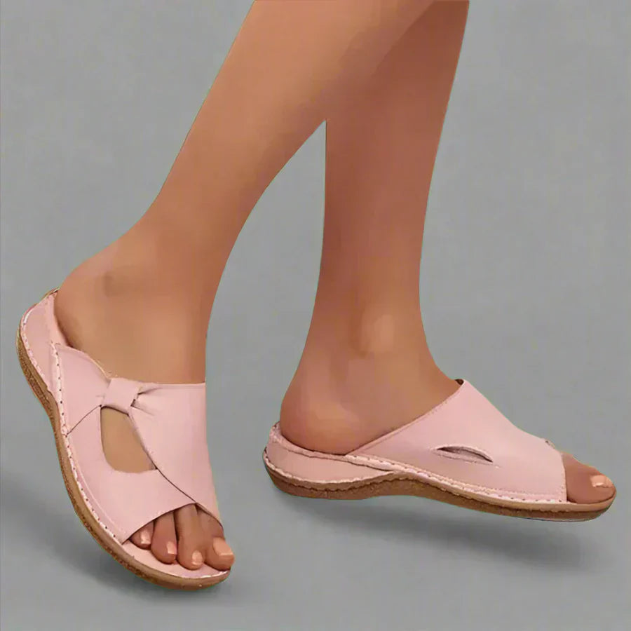 Elena™ | Bequeme Leder-Sandalen