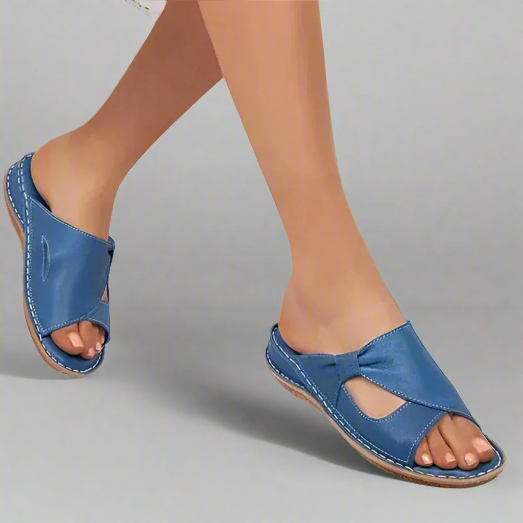 Elena™ | Bequeme Leder-Sandalen