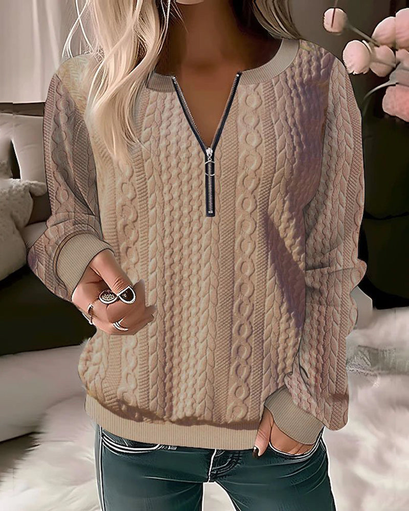 Melanie | Stylischer Pullover mit Zopfmuster