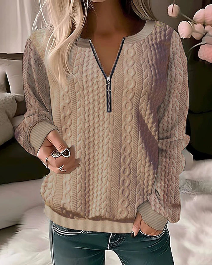Melanie | Stylischer Pullover mit Zopfmuster
