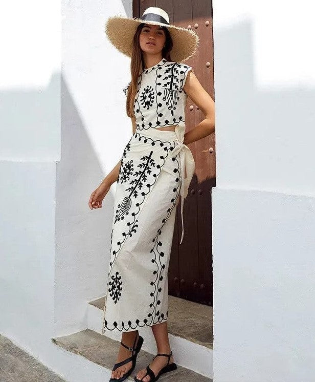 Camilla™ | Elegantes Bedrucktes Ensemble