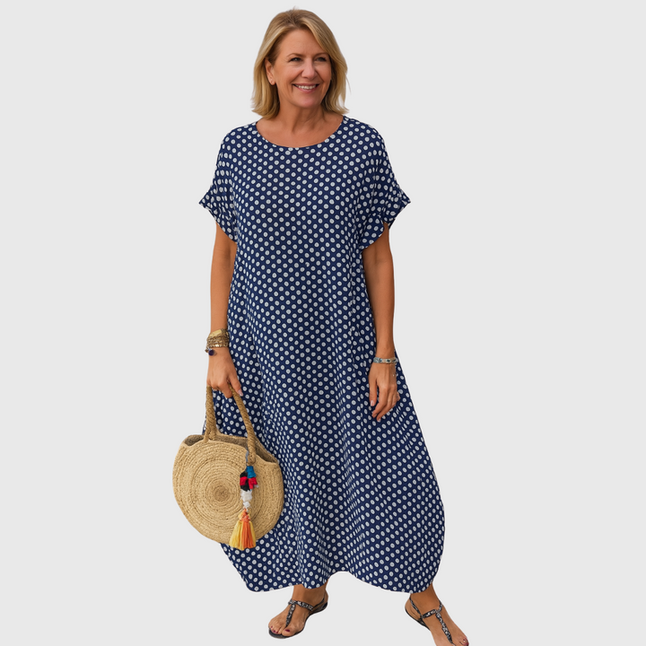 Cavell™ – Leichtes Sommerkleid mit klassischem Punktedesign und bequemer Passform