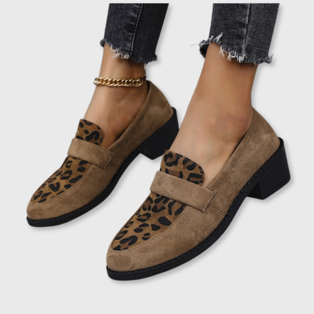 Sofie™ | Vintage Leopard Print Slippers