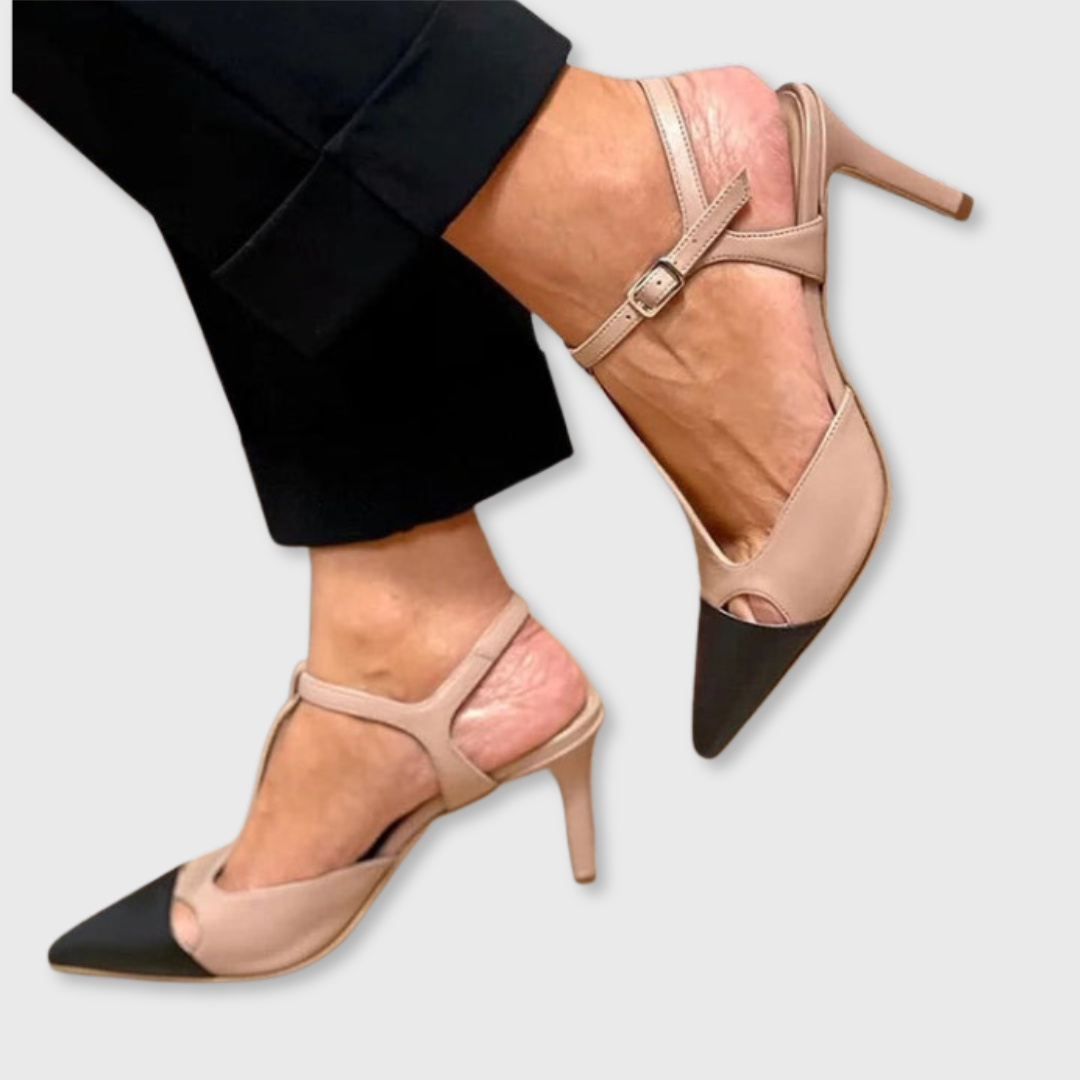 Elise™ | Two-Tone Pointed Toe Pumps