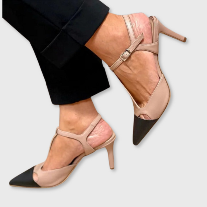 Elise™ | Two-Tone Pointed Toe Pumps