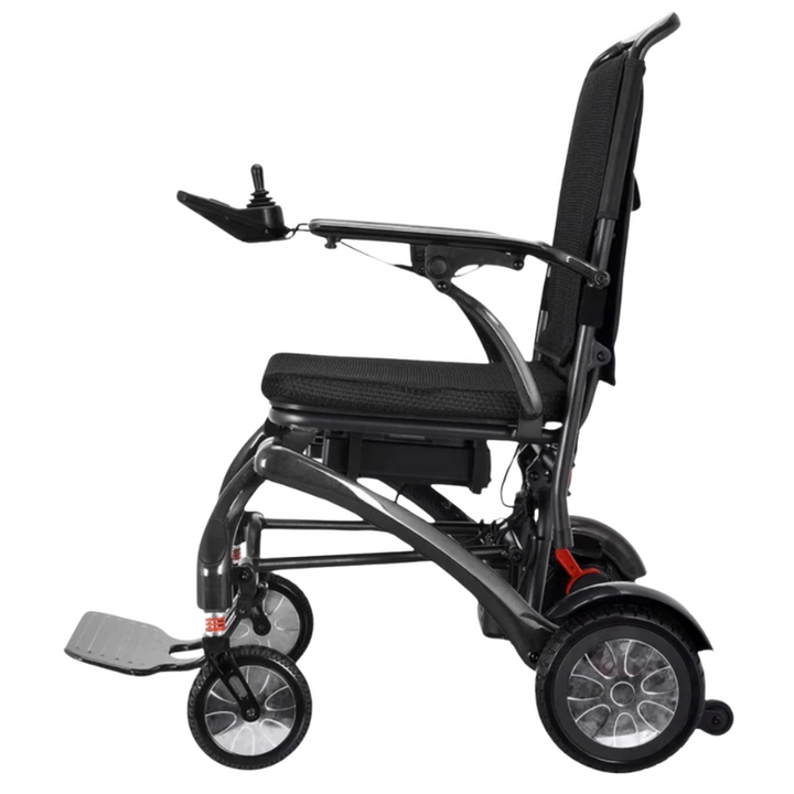 BeeCarbon (2025) - Carbonfaser Power Chair - 250W Motor, 130kg Tragfähigkeit, 15,5 Meilen Reichweite