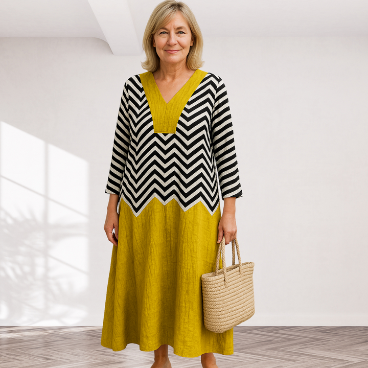 Cavell™ – Fließendes Kleid mit Grafischem Design