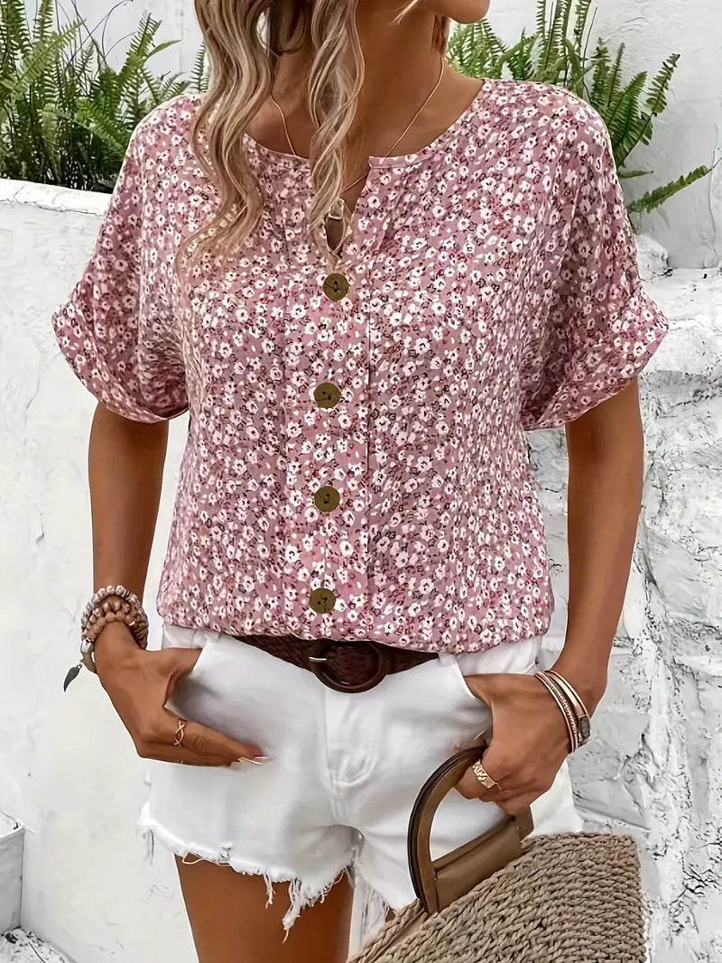 Verna | Elegante Bluse mit floralem Design