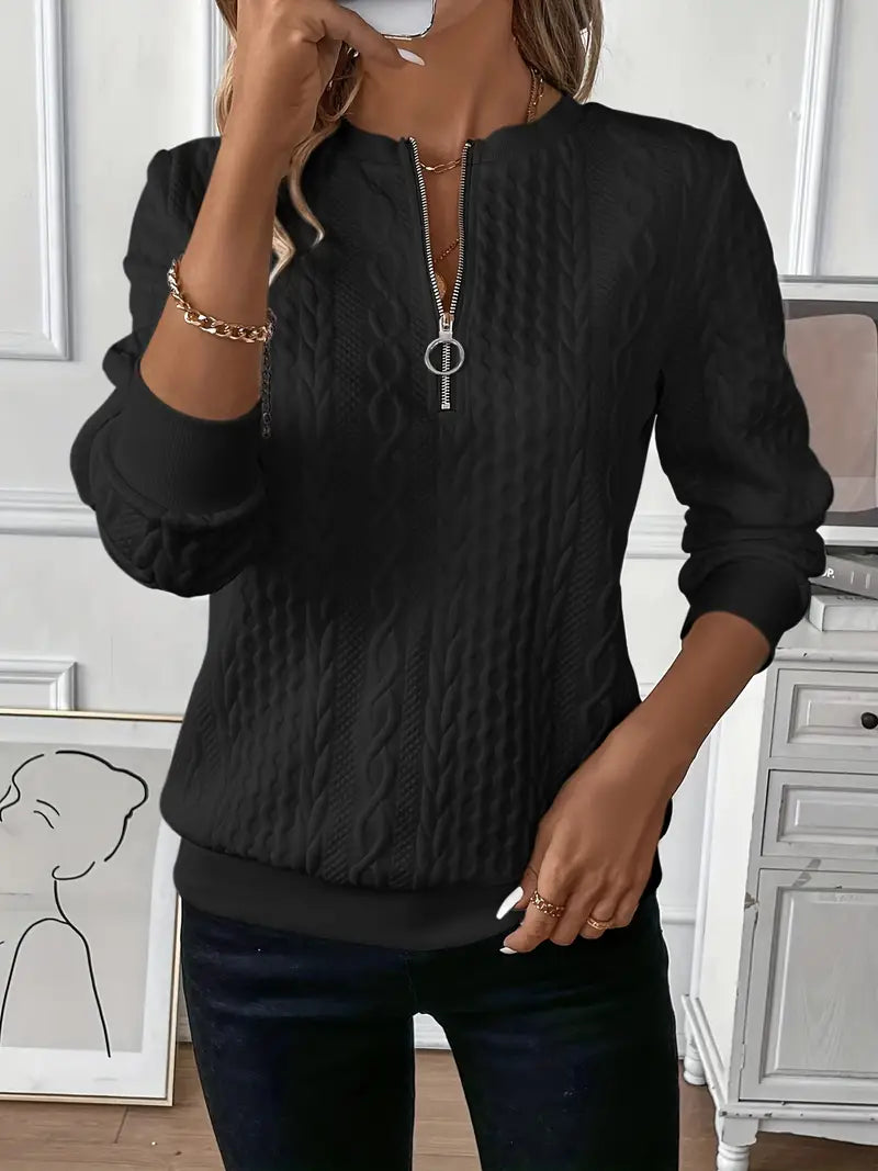 Melanie | Stylischer Pullover mit Zopfmuster