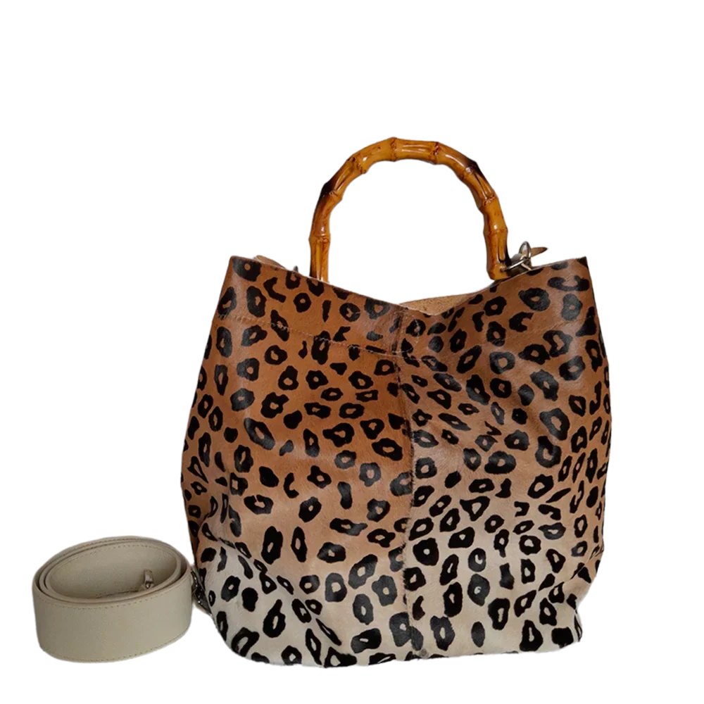Claire Jaguar Damenledertasche aus hochwertigem Leder mit Talkum