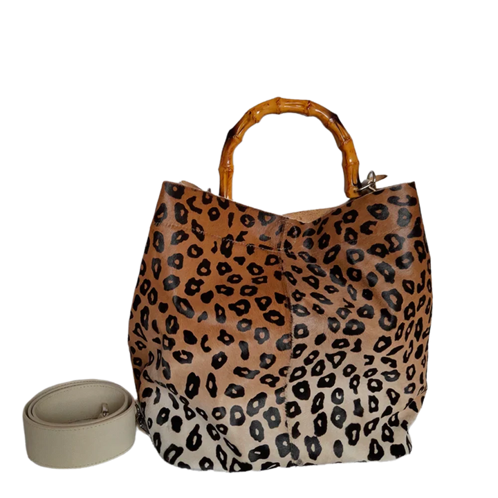 Claire Jaguar Damenledertasche aus hochwertigem Leder mit Talkum