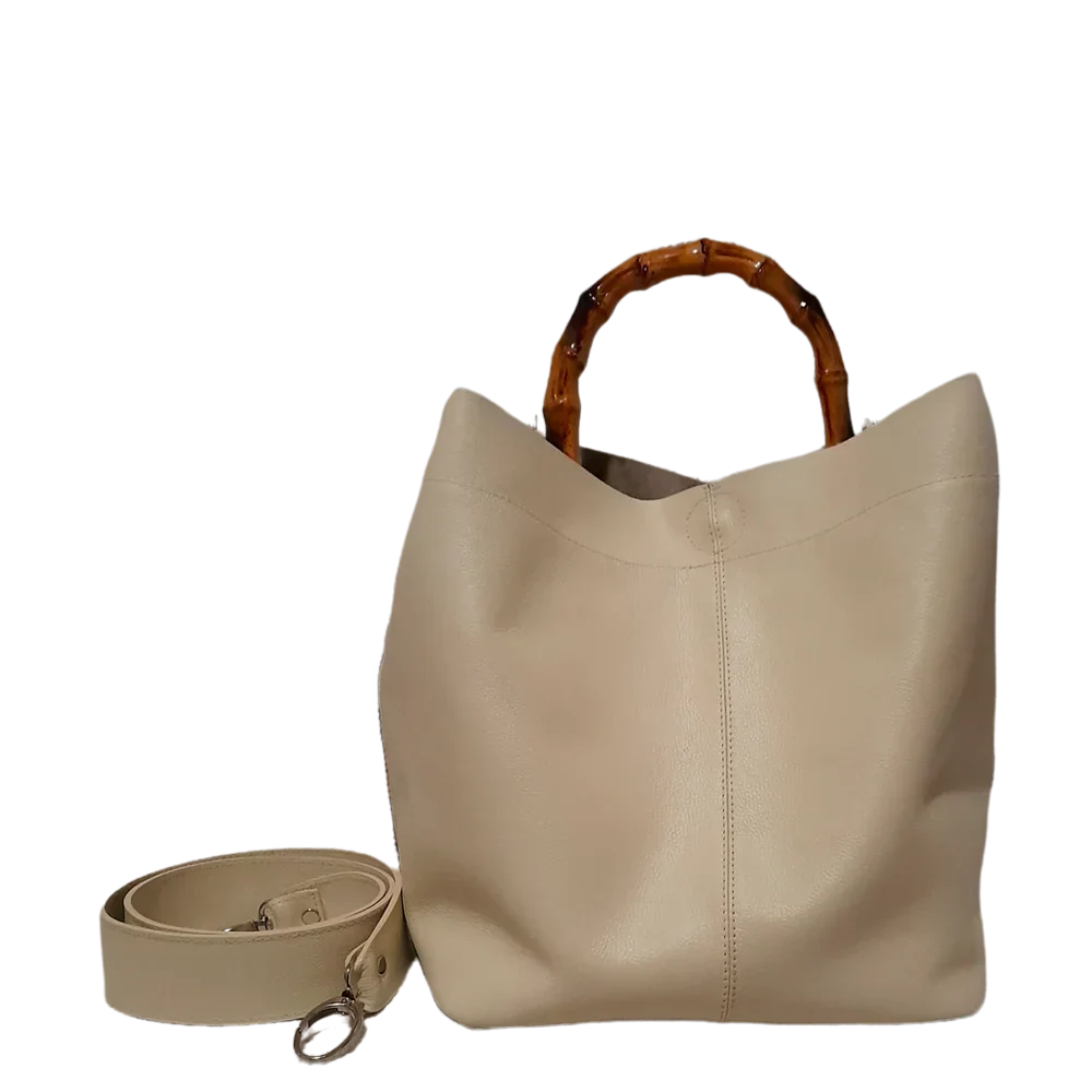 Claire Jaguar Damenledertasche aus hochwertigem Leder mit Talkum