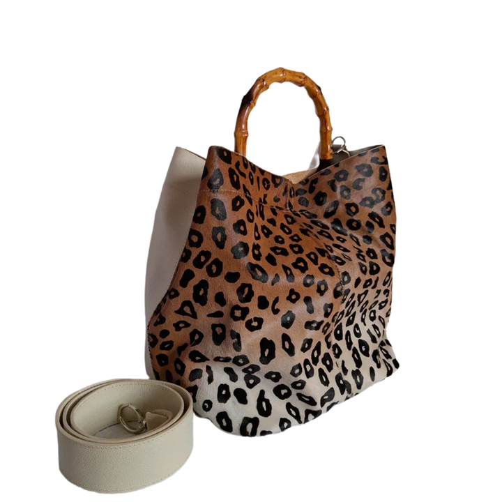 Claire Jaguar Damenledertasche aus hochwertigem Leder mit Talkum