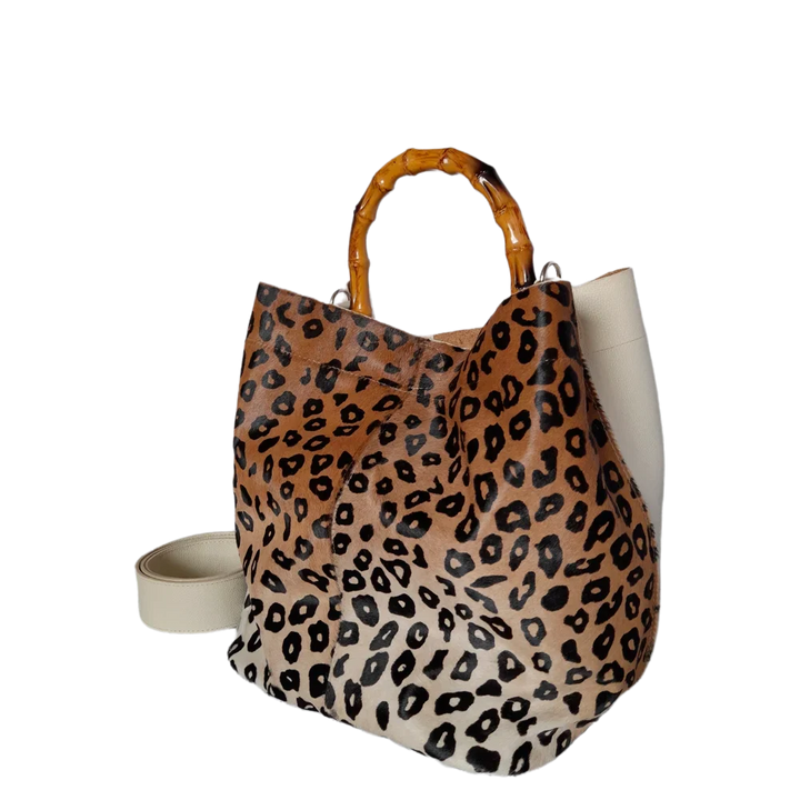 Claire Jaguar Damenledertasche aus hochwertigem Leder mit Talkum