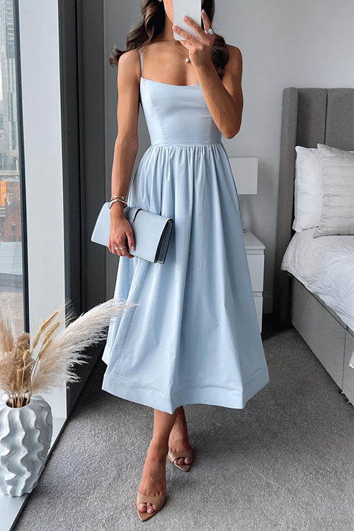 Martina™ | Elegantes Träger-Midi-Kleid