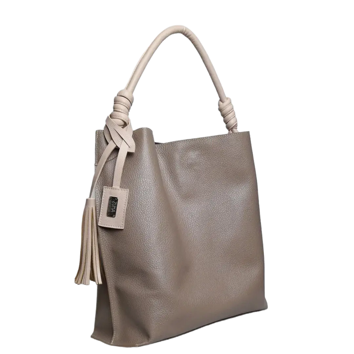 Fernanda Taupe Damenhandtasche aus Leder