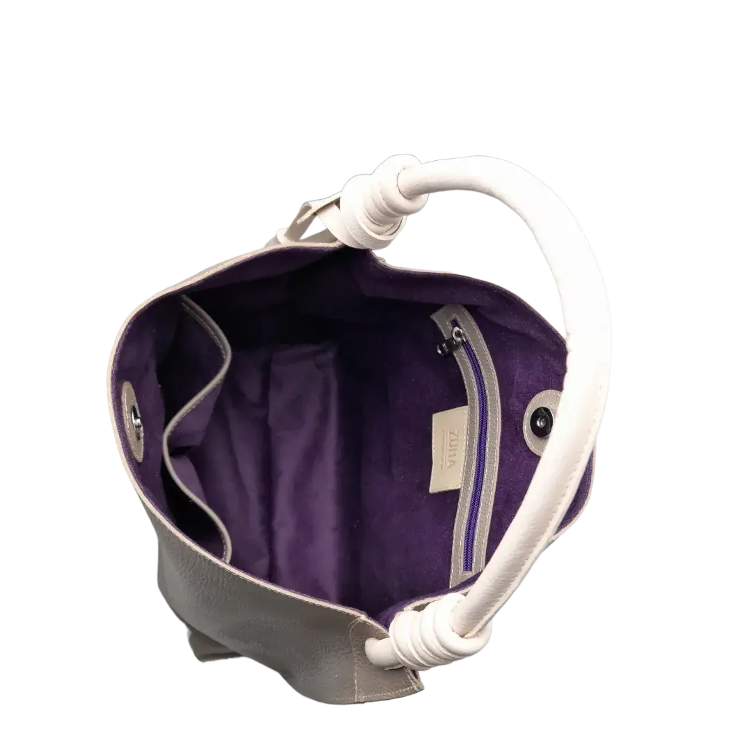 Fernanda Taupe Damenhandtasche aus Leder